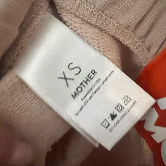 MOTHER Move It The Bender Ankle Track Pants Sweatpants Rose Dust / Orange Sz XS - Picture 5 of 7
